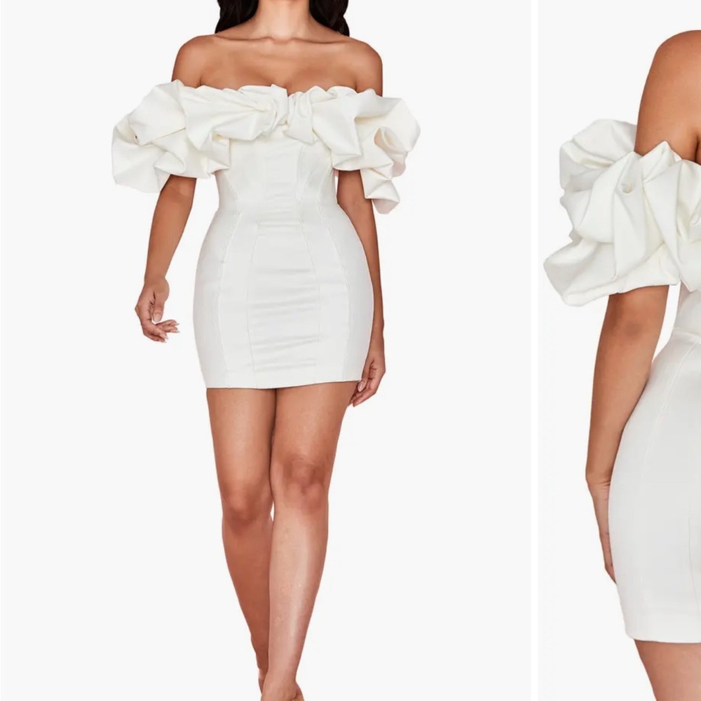 House of CB Cream Mini Dress